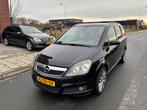 Opel Zafira 2.0 Turbo 2006 Zwart, Auto's, Voorwielaandrijving, 1998 cc, 4 cilinders, 7 stoelen