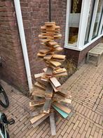 Houten Kerstboom van Steigerhout - Uniek!, Tuin en Terras, Tuinbeelden, Ophalen, Zo goed als nieuw, Hout, Overige typen