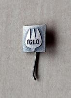Iglo diepvries producten zilver speldje, Verzamelen, Speldjes, Pins en Buttons, Gebruikt, Niet vindbaar, Niet vindbaar, Speldje of Pin