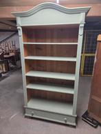 Olijf groene kast, boekenkast, legkast, kledingkast, Ophalen, Gebruikt, 25 tot 50 cm, 200 cm of meer