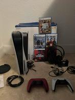Playstation 5 Disc versie + 2 Controller + 4 Games + Hdst, Ophalen of Verzenden, Zo goed als nieuw, Playstation 5