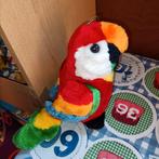 Papegaai knuffel met allerlei kleuren 27 cm, Nieuw, Ophalen of Verzenden