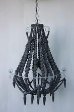 Bohemian Houten Kralen Kroonluchter Vintage Style Hanglamp, 50 tot 75 cm, Nieuw, Ophalen of Verzenden, Hout