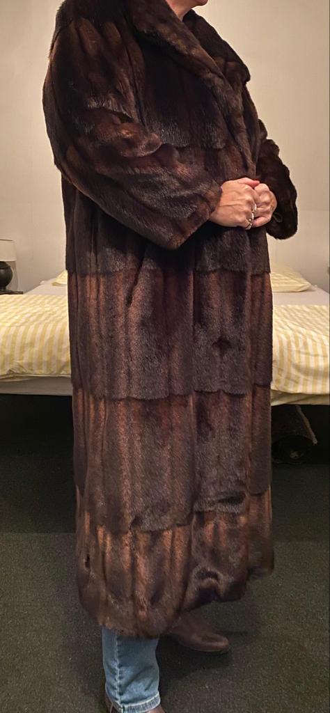 Vintage imitatie Bontjas Köhler & Krenzer Maat 42, Kleding | Dames, Jassen | Winter, Gedragen, Maat 42/44 (L), Bruin, Ophalen of Verzenden