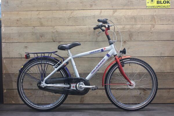 24 inch Gazelle Shark Naafdynamo 3v zilver + 3mnd garantie, Fietsen en Brommers, Fietsen | Jongens, Gebruikt