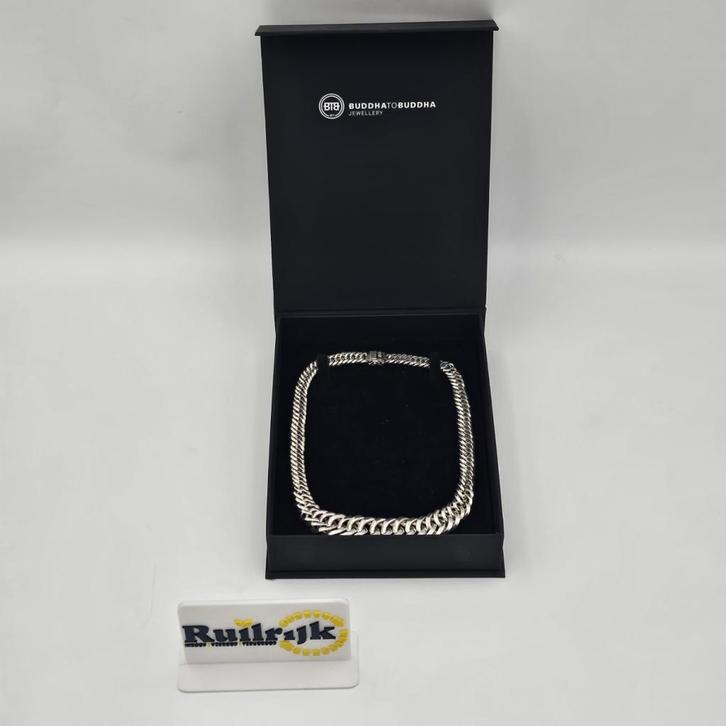 Buddha to Buddha Chain Gradient 47cm zilver 925 ketting 126g, Sieraden, Tassen en Uiterlijk, Kettingen, Zo goed als nieuw