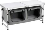 Campingtafel Aluminium koffertafel -Met opbergtas - Wit Grij, Verzenden, Nieuw, Campingtafel