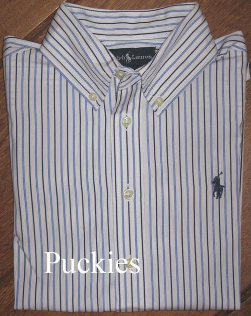 Gestreept Ralph Lauren overhemd maat 122 *NIEUW* (9978) a, Kinderen en Baby's, Kinderkleding | Maat 122, Nieuw, Jongen, Overhemd of Blouse