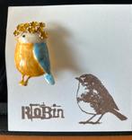 Vrolijke roodborst broche, Ophalen of Verzenden, Nieuw, Overige materialen