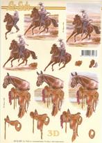 v27 knipvel le suh 8215.283 paarden cowboy, Hobby en Vrije tijd, Kaarten | Zelf maken, Ophalen of Verzenden, Nieuw, Dieren, Knipvel