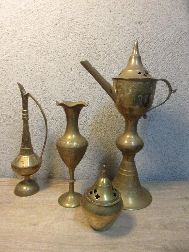 Diverse koperen spullen vazen, Antiek en Kunst, Antiek | Koper en Brons, Ophalen of Verzenden