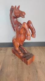Paardenbeeld - houtsnijwerk - paardensculptuur., Ophalen, Zo goed als nieuw, Dier
