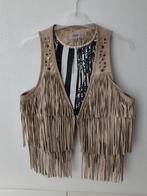 Suède Ibiza style gilet maar 40, Kleding | Dames, Ophalen of Verzenden, Zo goed als nieuw, Maat 38/40 (M), Beige