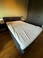 Boxspring 140 x 200 cm Karlsson, Huis en Inrichting, Slaapkamer | Boxsprings, Ophalen, Gebruikt, Tweepersoons, Grijs