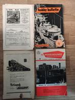 Vintage boekjes over modeltreinen en boten 1960, Overige merken, Gebruikt, Gelijkstroom of Wisselstroom, Boek, Tijdschrift of Catalogus