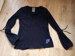 * Zwarte (gothic) longsleeve N.T.S met pofmouw, mt M (40/42), Kleding | Dames, Gedragen, Not the Same, Maat 38/40 (M), Lange mouw