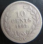 10 Cent 1862, Postzegels en Munten, Munten | Nederland, Koning Willem III, Verzenden, Zilver, 10 cent