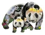 SunsOut - Panda Monuim - 1000 stukjes  Vormpuzzel, Ophalen of Verzenden, 500 t/m 1500 stukjes, Nieuw, Legpuzzel
