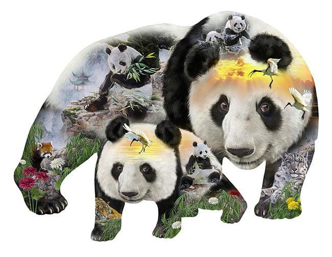 SunsOut - Panda Monuim - 1000 stukjes  Vormpuzzel, Hobby en Vrije tijd, Denksport en Puzzels, Nieuw, Legpuzzel, 500 t/m 1500 stukjes