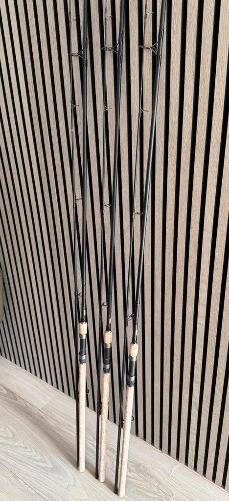 3x MAD D-Fender Karperhengels – 12ft, 2.75lb, 40mm startoog, Watersport en Boten, Hengelsport | Karpervissen, Zo goed als nieuw