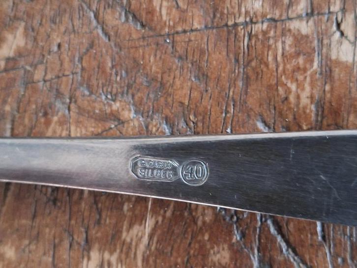 bestek verzilverd lepels, Antiek en Kunst, Antiek | Bestek, Ophalen of Verzenden