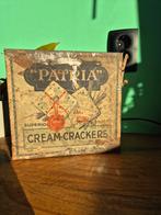 Blik Patria cream crackers., Ophalen of Verzenden, Gebruikt, Overige