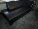 Montel zwart leren sofa bank, Huis en Inrichting, Ophalen, Gebruikt, 150 tot 200 cm, Tweepersoons
