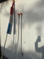 4 vlaggenstokken vlaggenmast te koop Nederlandse vlag, Ophalen of Verzenden, Zo goed als nieuw