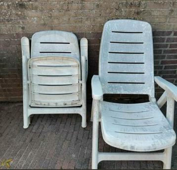 TUINSTOELEN,Wit,Flair,Kunststof,Zomer,camping,Tui,Gazon beschikbaar voor biedingen