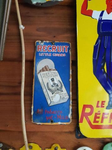emaille deurpostje recruit little cigars sigaren beschikbaar voor biedingen