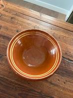 Oude Franse schaal, bruin aardewerk, Antiek en Kunst, Antiek | Schalen, Ophalen of Verzenden