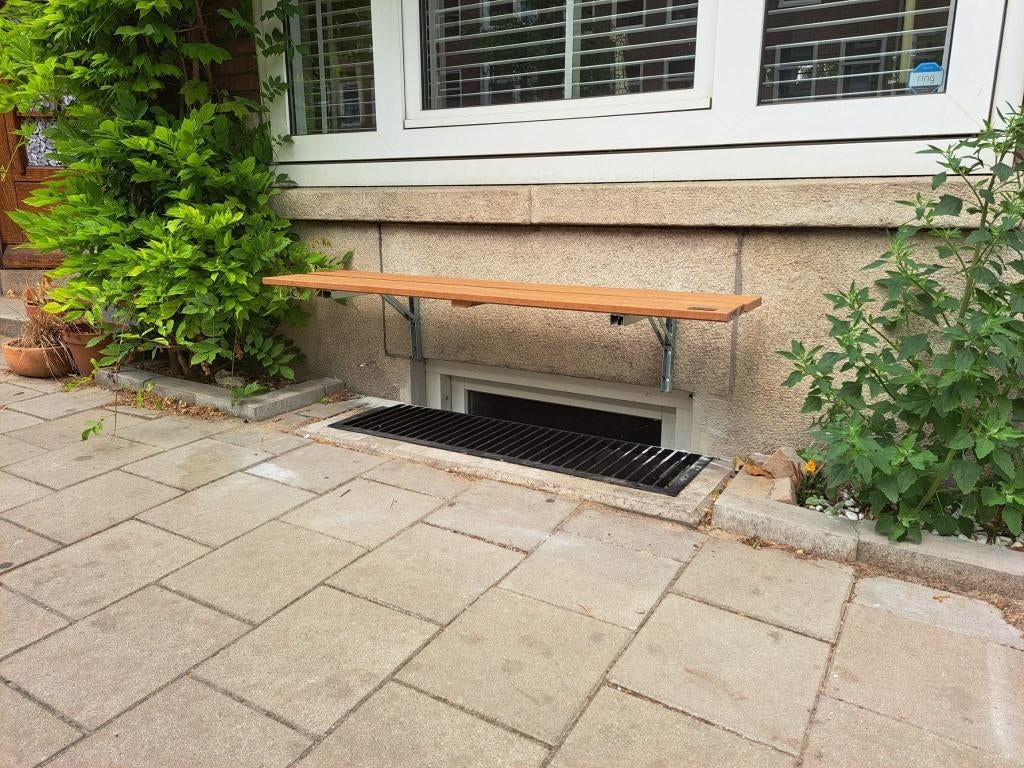 Gevelbank - klapbaar, op maat, Ophalen of Verzenden, Nieuw, Hout