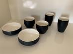 6 delig servies zwart wit ASA selection, Ophalen of Verzenden, Zo goed als nieuw, Aardewerk, Overige stijlen