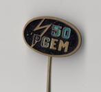 PGEM Gelderland Energie Maatschappij speldje, Gebruikt, Niet vindbaar, Niet vindbaar, Speldje of Pin