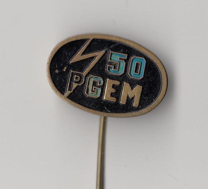 PGEM Gelderland Energie Maatschappij speldje, Verzamelen, Speldjes, Pins en Buttons, Gebruikt, Speldje of Pin, Overige onderwerpen