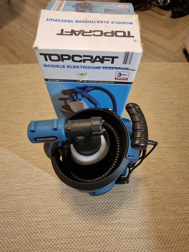 Nieuw verfspuitpistool Topcraft in doos, Doe-het-zelf en Verbouw, Gereedschap | Overige machines, Nieuw, Ophalen of Verzenden