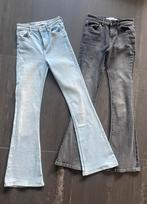 2 flared stretch jeans van Bershka Maat 32 en 34, Blauw, W27 (confectie 34) of kleiner, Gedragen, Bershka