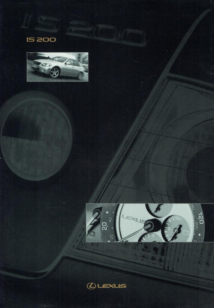 Folder Lexus IS 200 (ca.1999), Boeken, Auto's | Folders en Tijdschriften, Gelezen, Overige merken, Verzenden