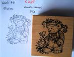 Kerst 891 Houten stempel, Hobby en Vrije tijd, Stempelen, Ophalen of Verzenden, Gebruikt, Houten stempel