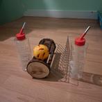 Konijnen speelgoed/ruif/drinkflessen, Ophalen of Verzenden, Zo goed als nieuw, Speelgoed