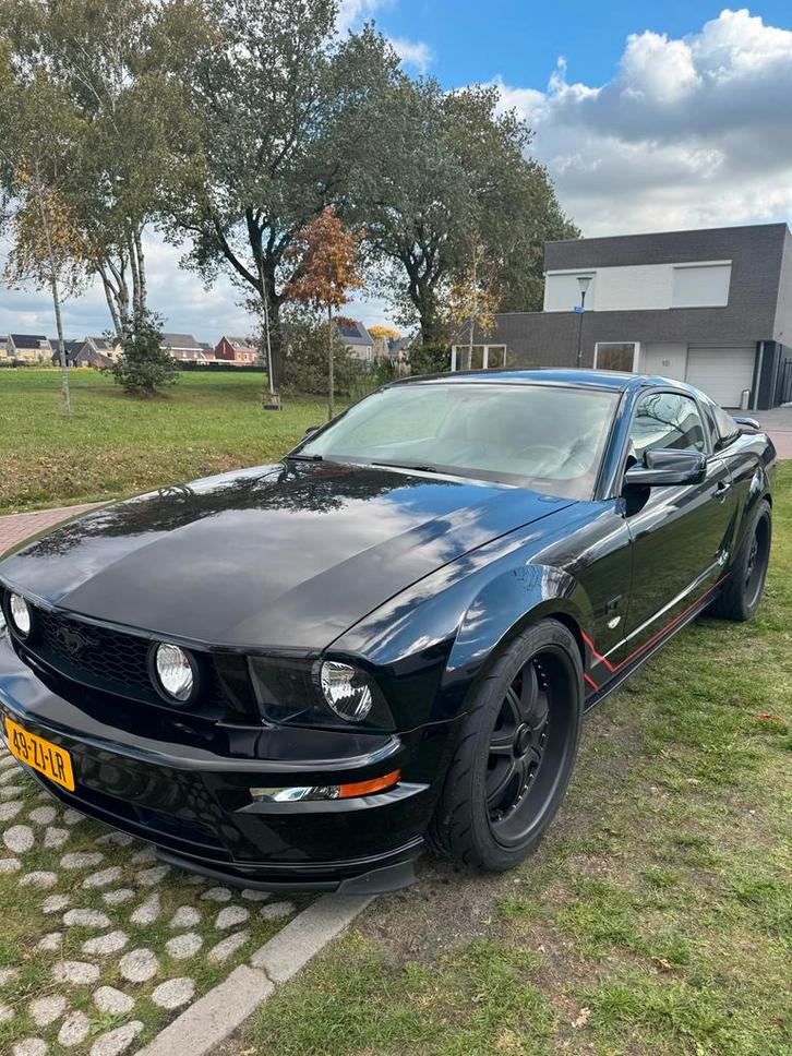 Ford Mustang 4.6 V8 GT 2006 Zwart, Auto's, Ford, Particulier, Mustang, Benzine, Coupé, Automaat, Geïmporteerd, Zwart, Beige, Leder