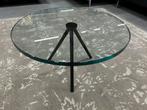 Nieuw Beek Maupertuus Salontafel Glas zwart Design Tafel D60, Rond, Nieuw, Glas, Minder dan 50 cm
