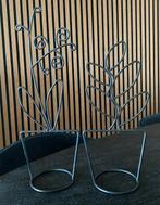 Zwart metalen planten voor decoratie, Ophalen of Verzenden, Zo goed als nieuw