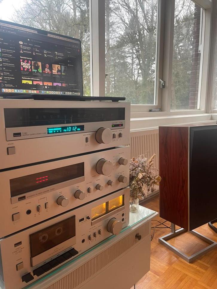 Sansui set — T-80 + A-60 + D-90 — werkend + documentatie, Audio, Tv en Foto, Stereo-sets, Gebruikt, Cassettedeck, Tuner of Radio
