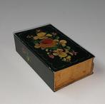 Luciferdooshouder, metaal, beschilderd, luciferdoos jaren 50, Antiek en Kunst, Ophalen of Verzenden