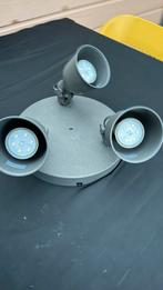 Plafondlamp met 3 spots, Huis en Inrichting, Ophalen of Verzenden, Gebruikt, Metaal