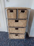 Metalen kast met 5 manden, Huis en Inrichting, Kasten | Ladekasten, Ophalen, Overige materialen, 5 laden of meer, 50 tot 100 cm