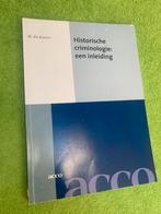 Historische criminologie: een inleiding – M. De Koster, Ophalen of Verzenden, Alpha, Zo goed als nieuw