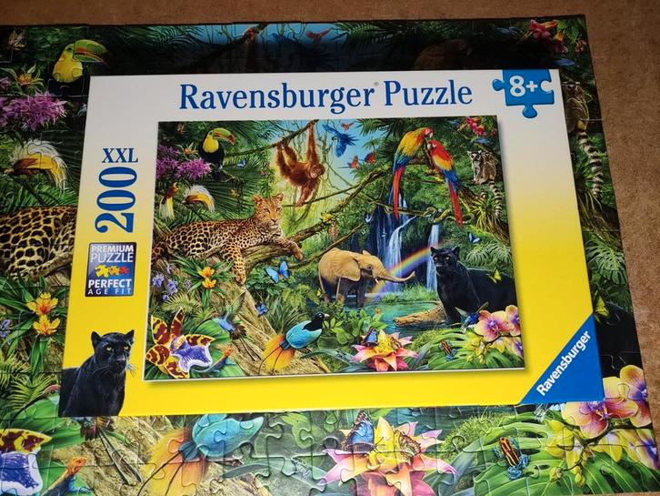 Ravensburger puzzel 200 XXL stukjes, Hobby en Vrije tijd, Denksport en Puzzels, Zo goed als nieuw, Legpuzzel, Minder dan 500 stukjes