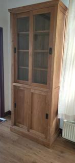 Kast en dressoir, Huis en Inrichting, Kasten | Vitrinekasten, Ophalen, Gebruikt, Teakhout, Minder dan 100 cm